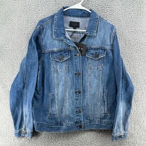 Risen Denim Blue‎ Jean Jacket Women's Sz Small NWT!